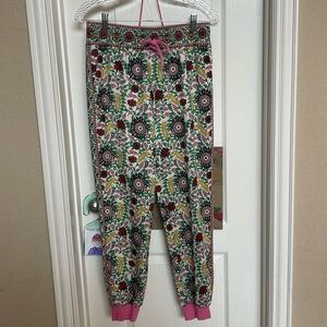 Alice + Olivia Floral Printed joggers MSRP $295 size large